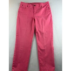 Talbots Signature Crop Pants‎ Women's Size 10 Pink Casual Denim Jeans